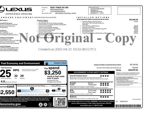Used 2025 Lexus RX 350 Premium Plus w/ Accessory Package FWD image 56