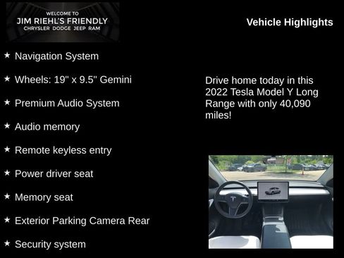 Used 2022 Tesla Model Y Long Range AWD/4WD image 5