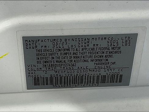 Certified 2023 Nissan Sentra SR w/ SR Premium Package image 20