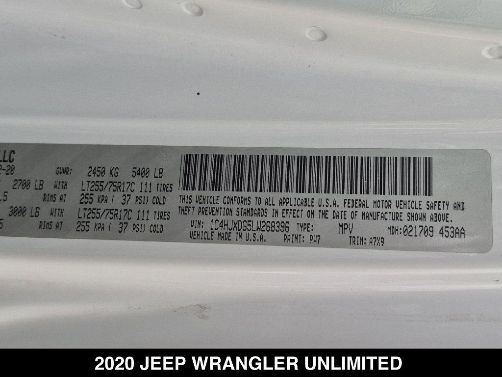 Used 2020 Jeep Wrangler Unlimited Sport AWD/4WD image 25