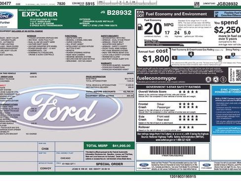 Used 2018 Ford Explorer XLT w/ Equipment Group 202A FWD image 3