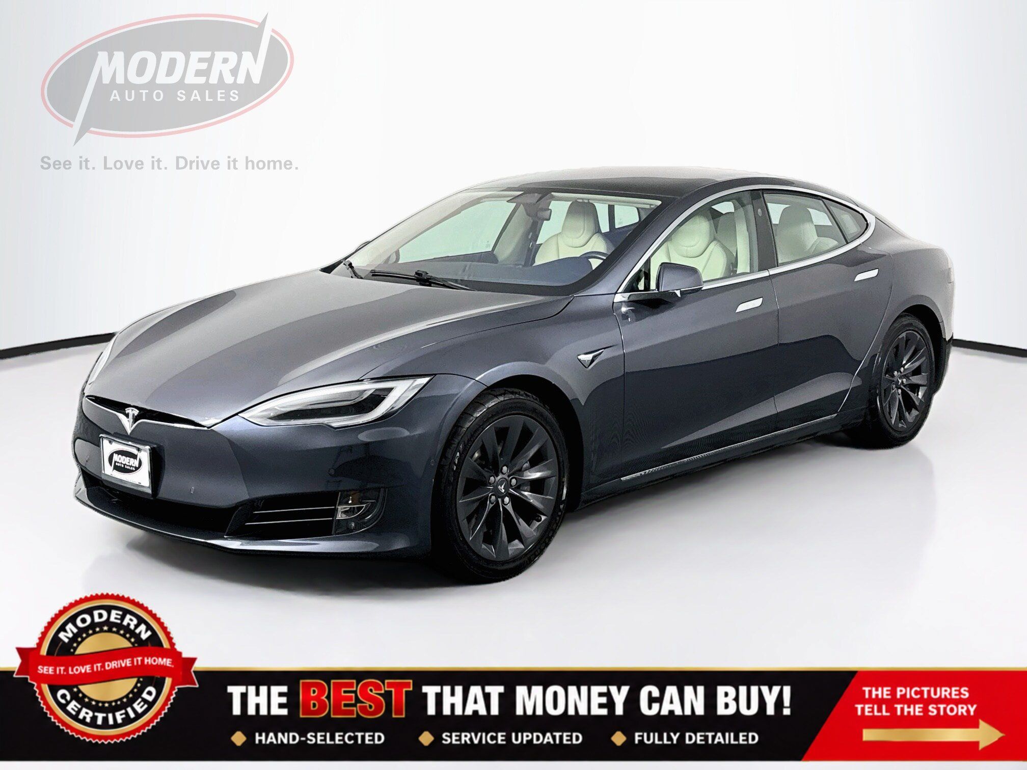 Used 2018 Tesla Model S 75D AWD/4WD image 1