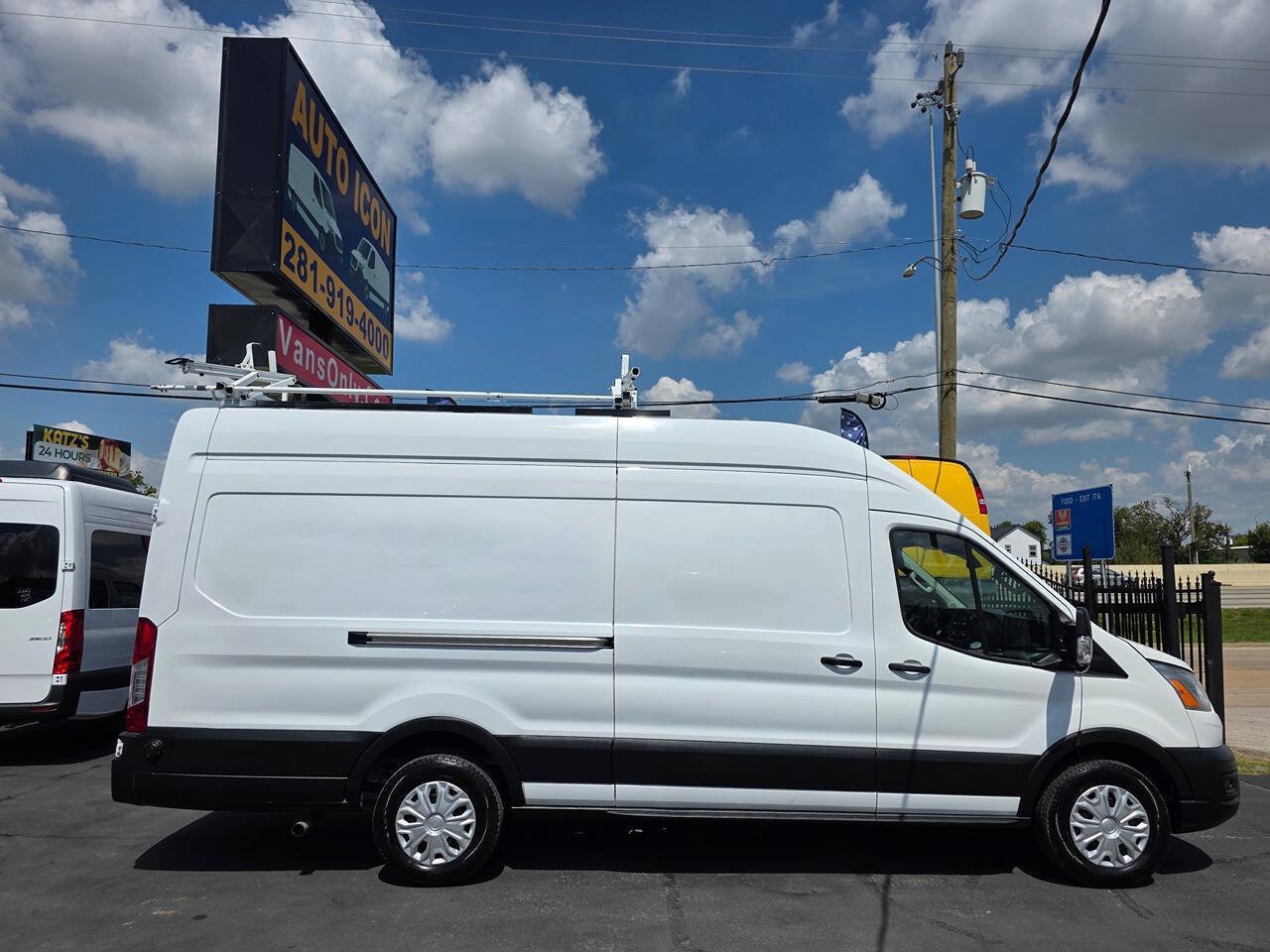 Used 2021 Ford Transit 350 148 High Roof Extended w/ Exterior Upgrade Package RWD image 3