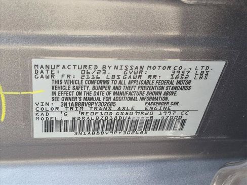 Certified 2023 Nissan Sentra S FWD image 23