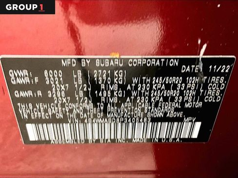 Certified 2023 Subaru Ascent Limited image 37