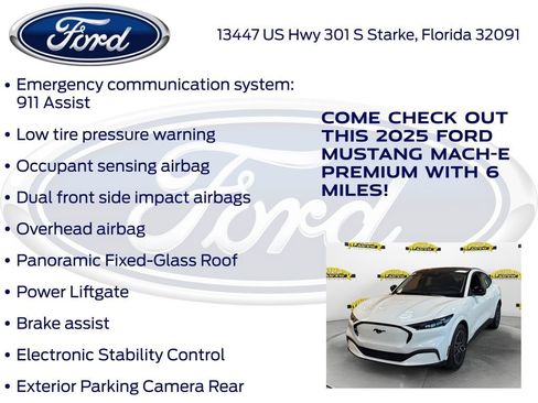 New 2025 Ford Mustang Mach-E Premium w/ Interior Protection Package image 30