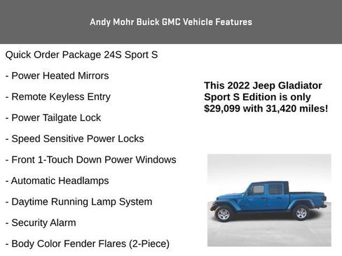 Used 2022 Jeep Gladiator Sport image 15