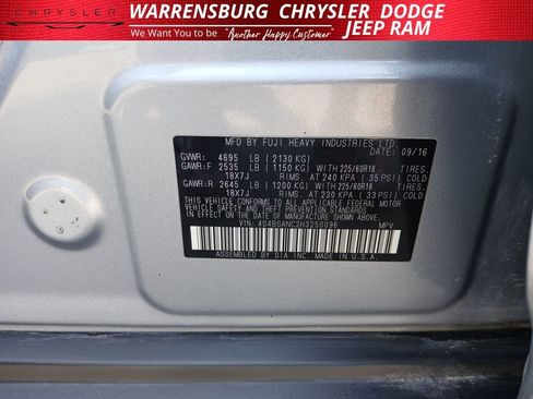 Used 2017 Subaru Outback 2.5i Limited image 10