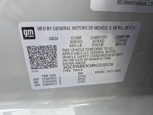 Used 2024 Chevrolet Silverado 1500 Custom RWD image 21