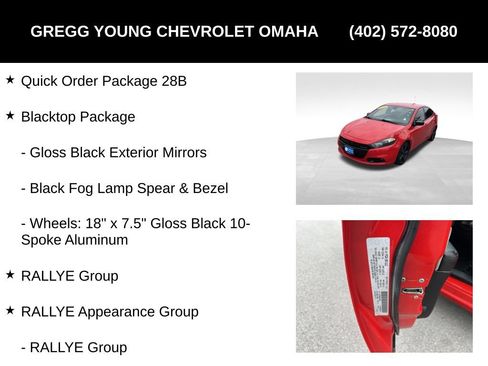 Used 2016 Dodge Dart SXT w/ Rallye Appearance Group FWD image 7