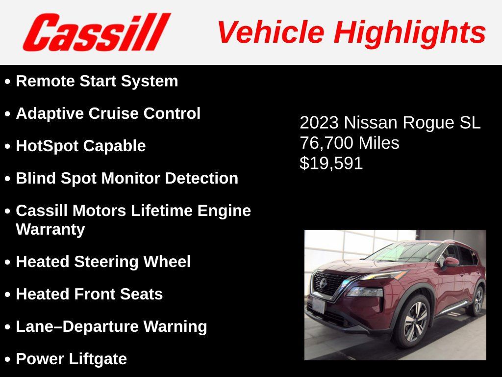 Used 2023 Nissan Rogue SL w/ SL Premium Package FWD image 3