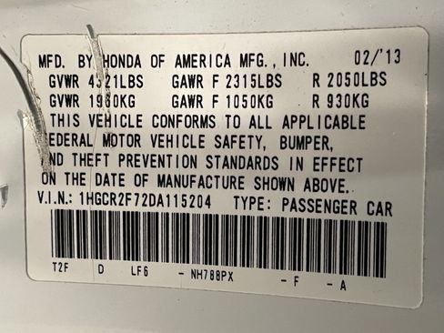 Used 2013 Honda Accord EX image 12
