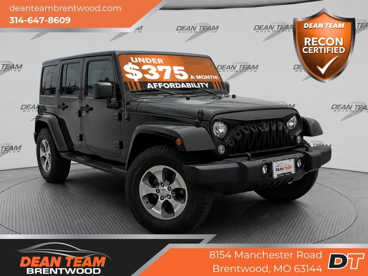 Used 2017 Jeep Wrangler Unlimited Sahara w/ Connectivity Group AWD/4WD image 1