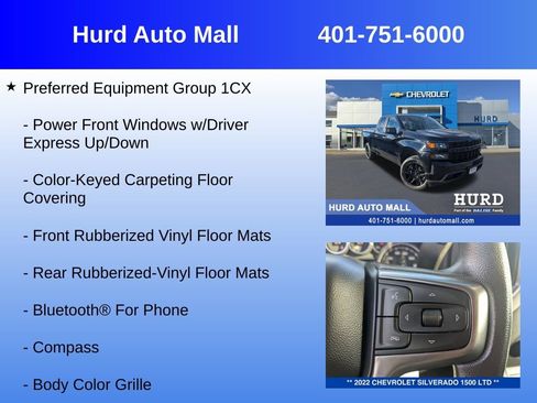 Certified 2022 Chevrolet Silverado 1500 Custom w/ LPO, Blackout Package image 12