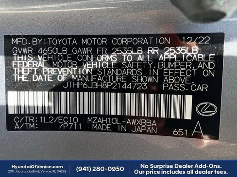 Used 2023 Lexus UX 250h FWD w/ Accessory Package (Z2) image 23