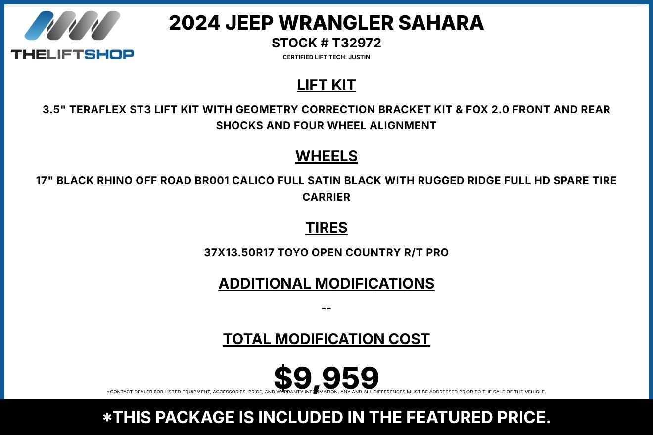 Used 2024 Jeep Wrangler Unlimited Sahara w/ Technology Group AWD/4WD image 2