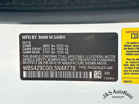 Used 2020 BMW M4 Convertible w/ Competition Package RWD image 39