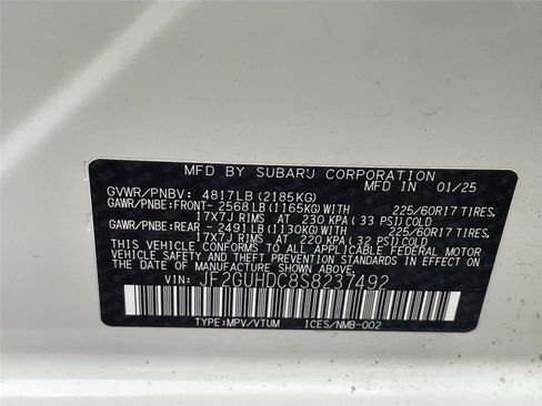 Certified 2025 Subaru Crosstrek 2.0i Premium AWD/4WD image 33