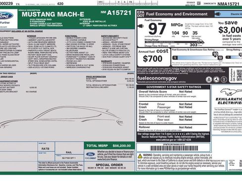 Used 2022 Ford Mustang Mach-E Premium RWD image 6