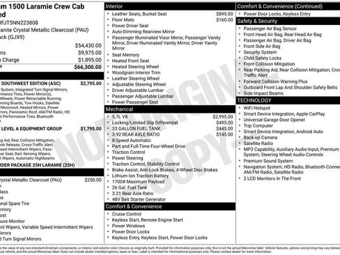 Used 2022 RAM 1500 Laramie w/ Laramie Southwest Edition AWD/4WD image 3