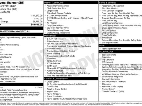 New 2026 Toyota 4Runner SR5 AWD/4WD image 16