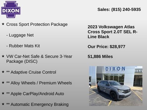 Used 2023 Volkswagen Atlas Cross Sport SEL R-Line AWD/4WD image 4