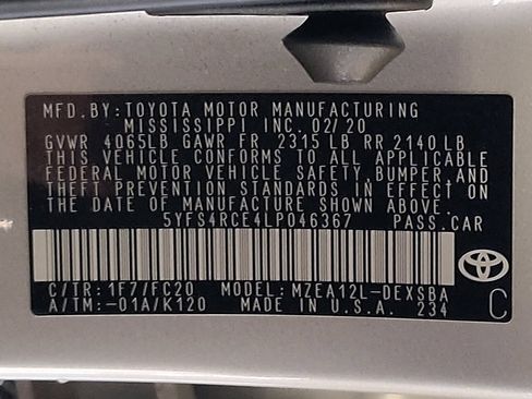Used 2020 Toyota Corolla SE FWD image 33