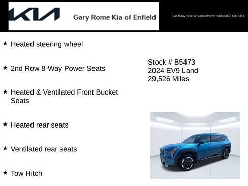 Certified 2024 Kia EV9 Land AWD/4WD image 26