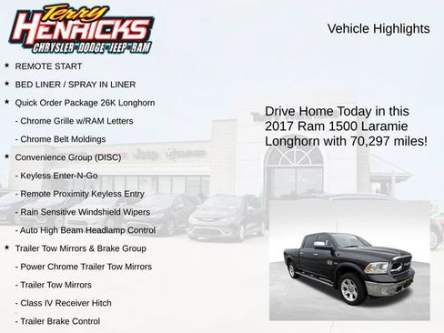 Used 2017 RAM 1500 Laramie Longhorn AWD/4WD image 4