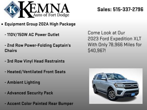 Used 2023 Ford Expedition XLT AWD/4WD image 7