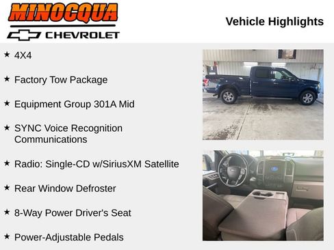 Used 2016 Ford F150 XLT w/ Equipment Group 301A Mid AWD/4WD image 2