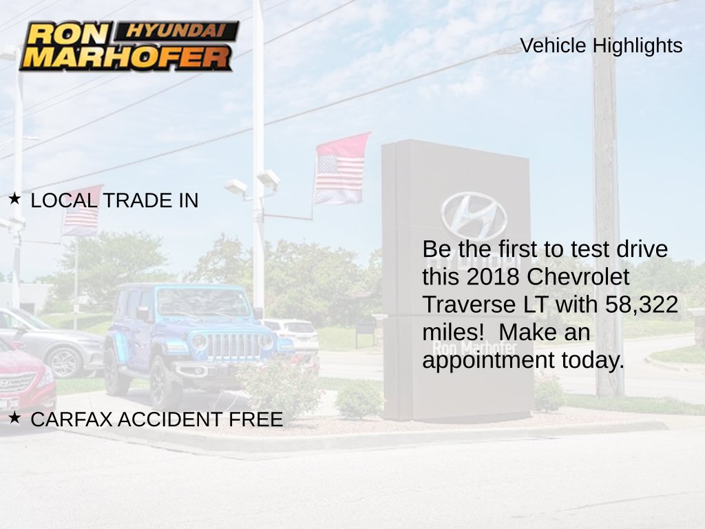 Used 2018 Chevrolet Traverse LT FWD image 2