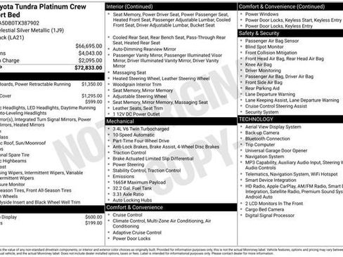 New 2026 Toyota Tundra Platinum AWD/4WD image 1