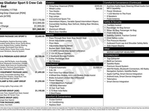 Used 2022 Jeep Gladiator Sport AWD/4WD image 6