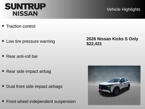 Used 2026 Nissan Kicks S FWD image 16
