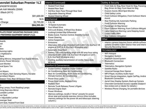 Used 2026 Chevrolet Suburban Premier AWD/4WD image 14