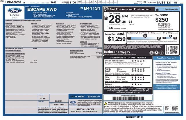 Used 2022 Ford Escape S AWD/4WD image 4