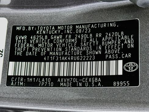 Certified 2024 Toyota Camry XLE w/ Navigation Package FWD image 35