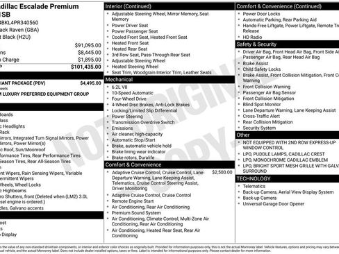 Used 2023 Cadillac Escalade Premium Luxury w/ LPO, Radiant Package image 13