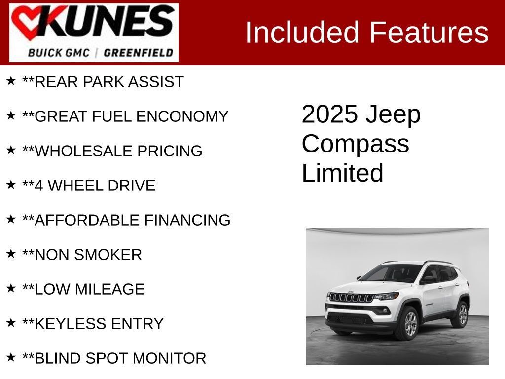 Used 2025 Jeep Compass Limited AWD/4WD image 3