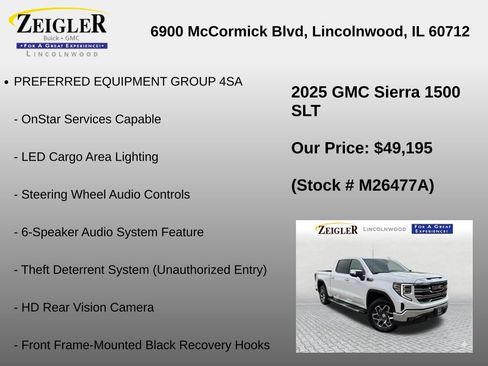 Used 2025 GMC Sierra 1500 SLT w/ SLT Premium Package AWD/4WD image 24