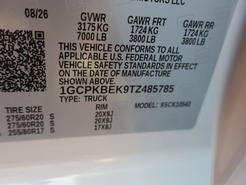 New 2026 Chevrolet Silverado 1500 Custom AWD/4WD image 26
