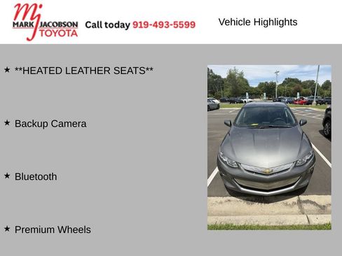 Used 2017 Chevrolet Volt Premier w/ Driver Confidence II Package FWD image 2