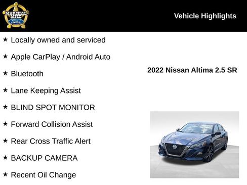 Used 2022 Nissan Altima 2.5 SR FWD image 2