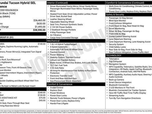 Certified 2025 Hyundai Tucson SEL AWD/4WD image 26