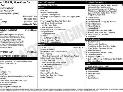 Used 2019 RAM 1500 Big Horn AWD/4WD image 28