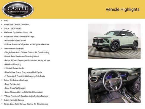 Used 2024 Chevrolet TrailBlazer ACTIV w/ Convenience Package AWD/4WD image 3
