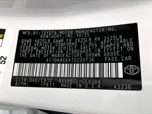 New 2026 Toyota Camry SE image 19