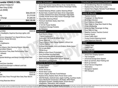 New 2026 Hyundai Ioniq 9 SEL AWD/4WD image 6