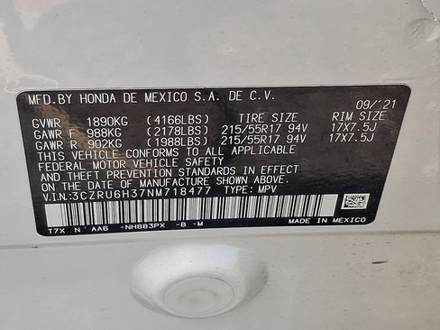 Used 2022 Honda HR-V LX image 26